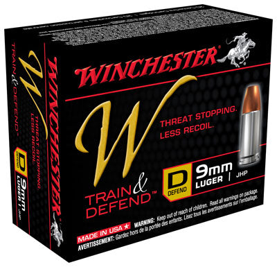 Winchester Ammo W Defender 9mm Luger 147gr. Defender JHP 20-Pack