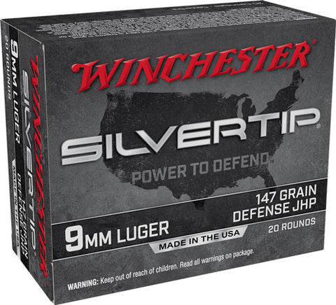 Win Ammo Super-X 9Mm Luger 147Gr. Silvertip Hp 20-Pack W9Mmst2