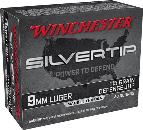 Win Ammo Super-X 9Mm Luger 115Gr. Silvertip Hp 20-Pack W9Mmst