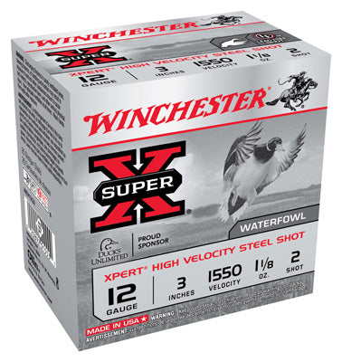 Winchester Ammo Xpert Steel 12Ga. 3" 1550fps. 1-1/8oz. #2 25-Pack
