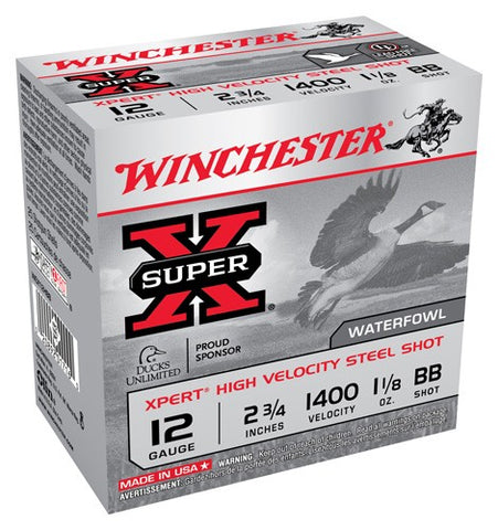 Winchester Ammo Xpert Steel 12Ga. 2.75" 1400fps. 1-1/8oz BB 25Pack