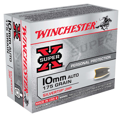 Winchester Ammo Super-X 10mm Auto 175gr. Silvertip JHP 20-Pack