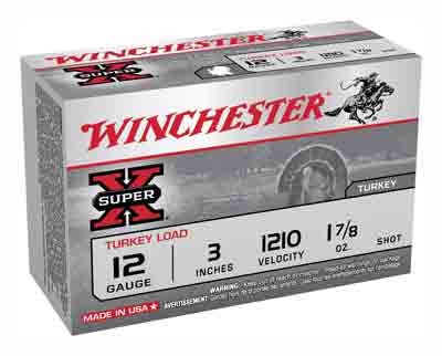 Winchester Ammo Super-X Turkey 12Ga. 3" 1210fps. 1-7/8oz. #5 10-Pack.