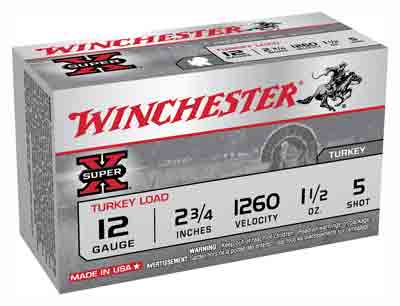 Winchester Ammo Super-X Turkey 12Ga. 2.75" 1260fps. 1-1/2oz. #5 10P
