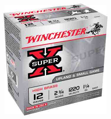 Winchester Ammo Super-X 12Ga. 2.75" 1220fps. 1-1/4oz. #4 25-Pack