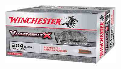 Winchester Ammo Varmint-X .204 Ruger 32gr. Polymer Tip 20-Pack.