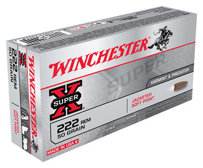 Winchester Ammo Super-X 222 Remington 50gr. JSP 20-Pack