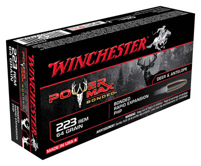 Winchester Ammo Power Max .223 Rem. 64gr. Psp Bonded 20-Pack