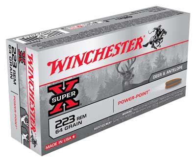 Winchester Ammo Super-X .223 Rem. 64gr. Power Point 20-Pack