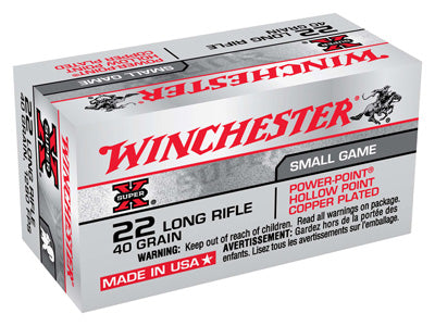 Winchester Ammo Super-X .22LR 50-Pack 1280fps. 40gr. Power Point HP