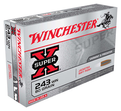 Winchester Ammo Super-X .243 Win. 80gr. JSP 20-Pack