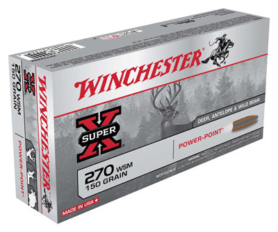 Winchester Ammo Super-X .270Wsm 150gr. Power Point 20-Pack