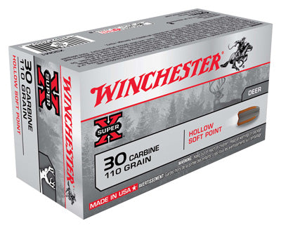 Winchester Ammo Super-X .30 Carbine 110gr. Hollow Soft Point 50-Pack