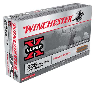 Winchester Ammo Super-X .338Wm 200gr. Power Point 20-Pack