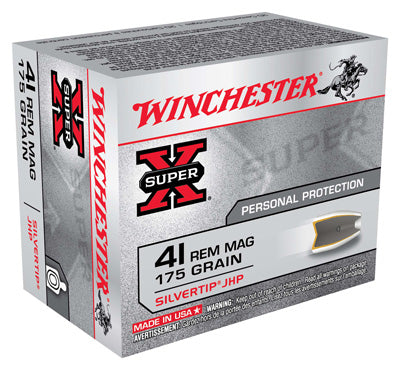 Winchester Ammo Super-X .41 Rem Mag 175gr. Silvertip HP 20-Pack