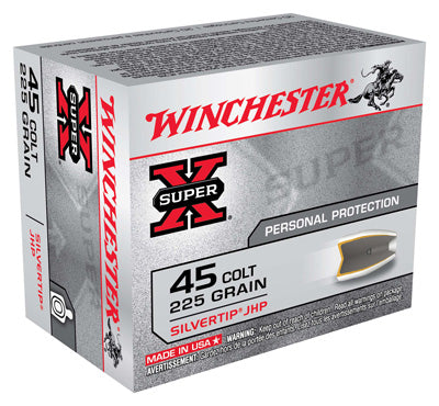 Winchester Ammo Super-X .45 Long Colt 225gr. Silvertip HP 20-Pack
