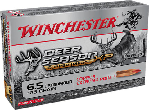 Win Ammo Deer Season Xp 6.5Crd 125Gr. Ep Copper Impact 20-Pk X65Dslf