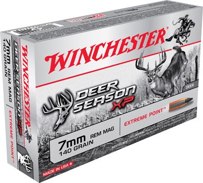 Winchester Ammo Deer Xp 7mm Rem Mag 140gr. Extreme Point 20 Pack