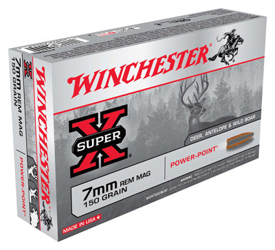 Winchester Ammo Super-X 7mm Rm 150gr. Power Point 20-Pack