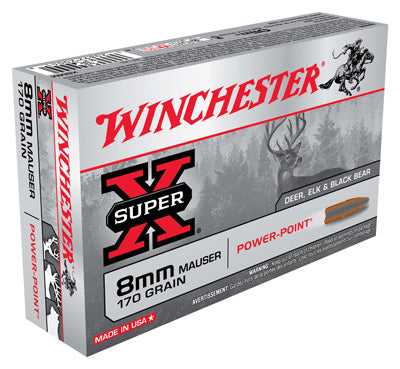 Winchester Ammo Super-X 8X57 Mauser 170gr. Power Point 20-Pack