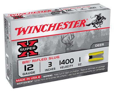Winchester Ammo Bri Slugs 12Ga. 3" 1400fps. 1oz. Bri Sabot 5-Pack