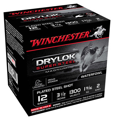 Winchester Ammo Super-X Steel 12Ga. 3.5" 1300fps. 1-9/16oz. #2 25P