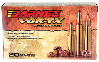 Barnes VOR-TX, 300WIN, 165 Grain, Tipped Triple Shock X, Boat Tail, Lead Free, 20 Round Box BB300WM2