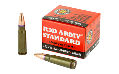 Century Arms Red Army Standard, 762X39, 124 Grain, Boat tail Hollow Point, 20 Round Box AM2458