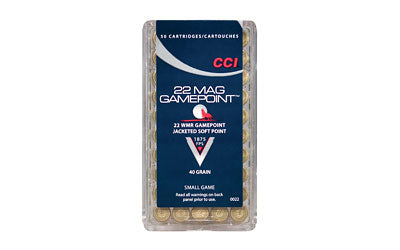 CCI/Speer 22WMR, 40 Grain, GamePoint, 50 Round Box 22