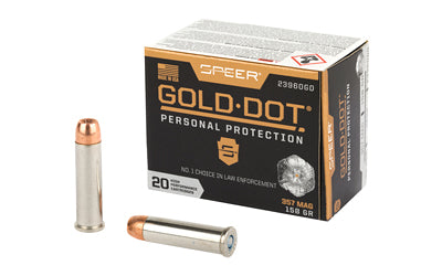 CCI/Speer Speer Gold Dot, Personal Protection, 357MAG, 158 Grain, Hollow Point, 20 Round Box 23960GD