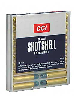 CCI/Speer Shotshell 22WMR, 52 Grain, Shotshell #12, 20 Round Box 25