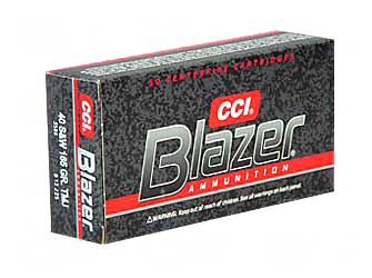 CCI/Speer Blazer, 40 S&W, 165 Grain, Total Metal Jacket, 50 Round Box 3589