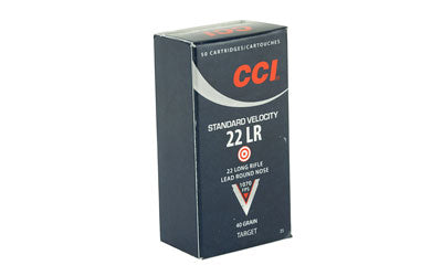 CCI/Speer Standard Velocity, 22LR, 40 Grain, Lead Round Nose, 50 Round Box 35