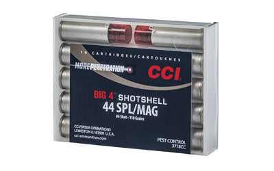 CCI/Speer Shotshell, 44 MAG/44 Special, Shotshell, #4 Shot Size, 10 Round Box 3718CC