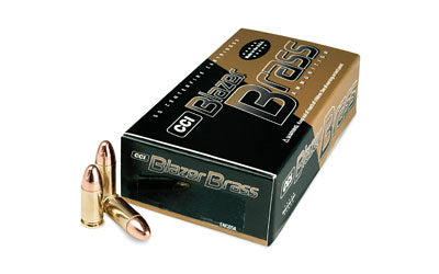 CCI/Speer Blazer Brass, 9mm, 115 Grain, Full Metal Jacket, 50 Round Box 5200