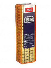 CCI/Speer Subsonic, 22LR, 40 Grain, Lead Hollow Point, 100 Round Box 56