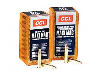 CCI/Speer Maxi-Mag, 22WMR, 30 Grain, Jacketed Hollow Point +V, 50 Round Box 59