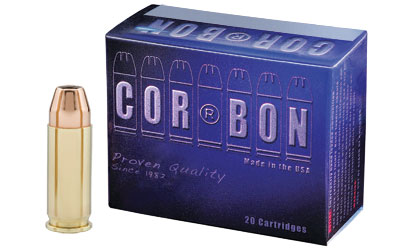 CorBon Self Defense, 38 Super, 115 Grain, Jacketed Hollow Point, +P, 20 Round Box 38X11520