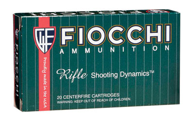 Fiocchi Ammunition Rifle, 22-250, 55 Grain, Pointed Soft Point, 20 Round Box 22250B