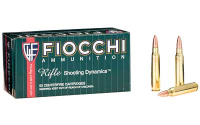Fiocchi Ammunition Rifle, 223 Remington, 62 Grain, Full Metal Jacket, 50 Round Box 223C