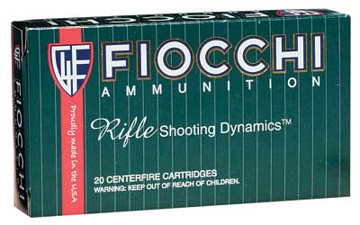 Fiocchi Ammunition Rifle, 308WIN, 150 Grain, Pointed Soft Point, 20 Round Box 308B