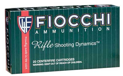 Fiocchi Ammunition Rifle, 308WIN, 165 Grain, InterLock Boat Tail Soft Point, 20 Round Box 308D
