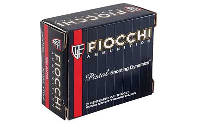 Fiocchi Ammunition Centerfire Pistol, 380ACP, 90 Grain, XTP, 25 Round Box 380XTP25