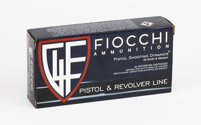 Fiocchi Ammunition Centerfire Pistol, 40S&W, 180 Grain, Full Metal Jacket, 50 Round Box 40SWD