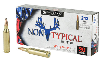Federal Non Typical, 243 Win, 100Gr, Soft Point, 20 Round Box 243DT100