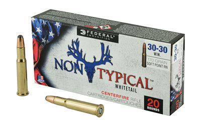 Federal Non Typical, 30-30, 170Gr, Soft Point, 20 Round Box 3030DT170
