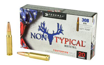 Federal Non Typical, 308 Win, 150Gr, Soft Point, 20 Round Box 308DT150