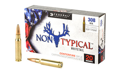 Federal Non Typical, 308 Win, 180Gr, Soft Point, 20 Round Box 308DT180