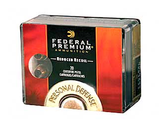 Federal Personal Defense, Hydra-Shok, 380 ACP, 90 Grain, Jacketed Hollow Point, Low Recoil, 20 Round Box PD380HS1H