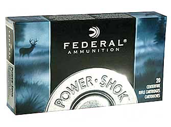 Federal PowerShok, 6MM REM, 100 Grain, Soft Point, 20 Round Box 6B
